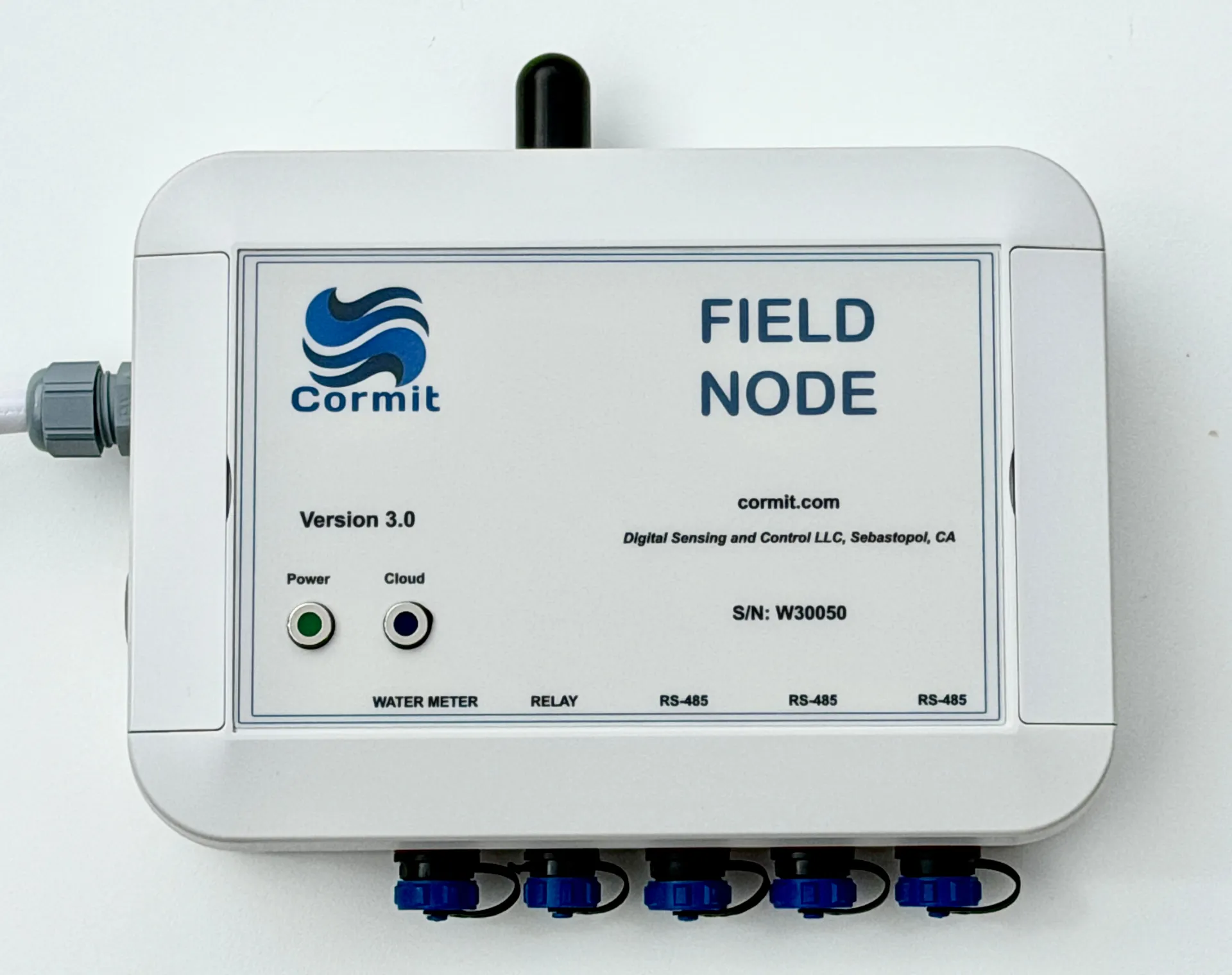 Cormit field node hardware for connected water monitoring and control